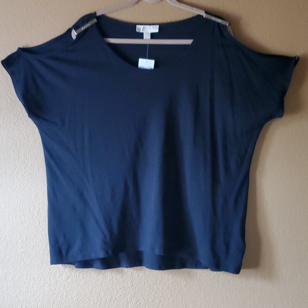 Michael Kors black peekaboo shoulder